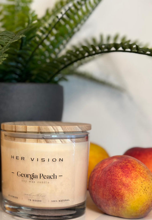 Georgia Peach   12 oz Scented Candle