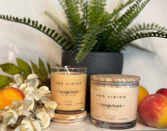 Georgia Peach- 12 oz Scented Candle