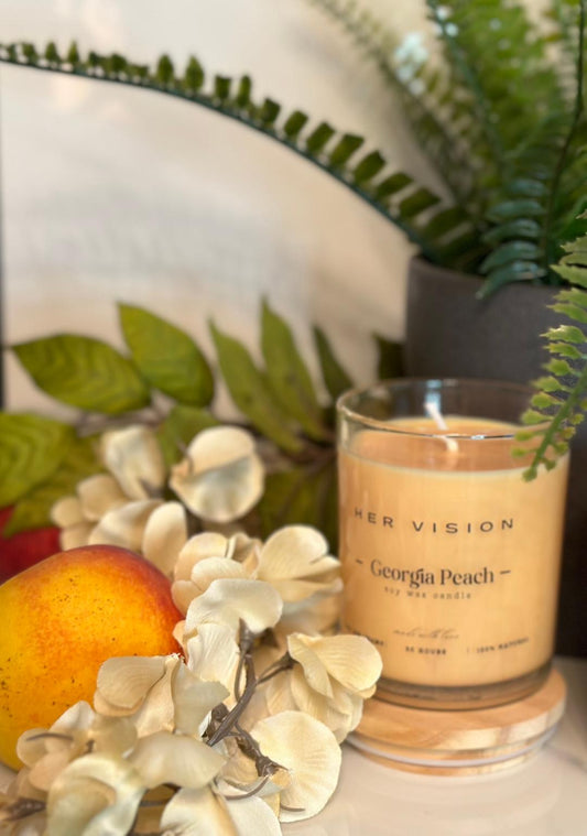 Georgia Peach   7 oz Scented Candle